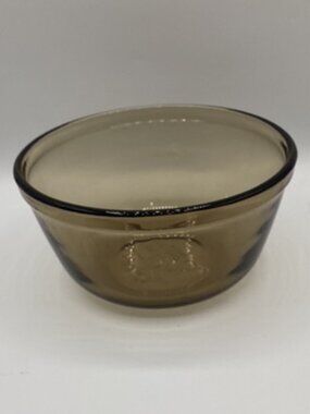 Anchor Hocking Mixing Bowl 1 Quart Amber Brown USA Perfect Condition